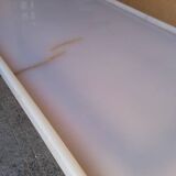 chrome metal and onyx marble coffee table, 1970s