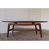 Scandinavian teak coffee table Samcom 1960 edition