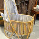 Cradle bed in vintage rattan