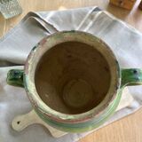 Pot à confît vert vernissé