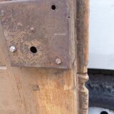 Porte ancienne patine beige