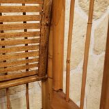 Vintage rattan folding shelf/bookcase