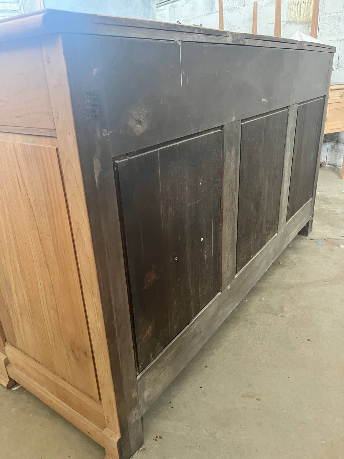 Very vintage wooden sideboard.