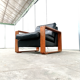 Fauteuil en cuir, Finlande, années 1960
