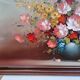 Oil on canvas bouquet of flowers signed Charles Édouard