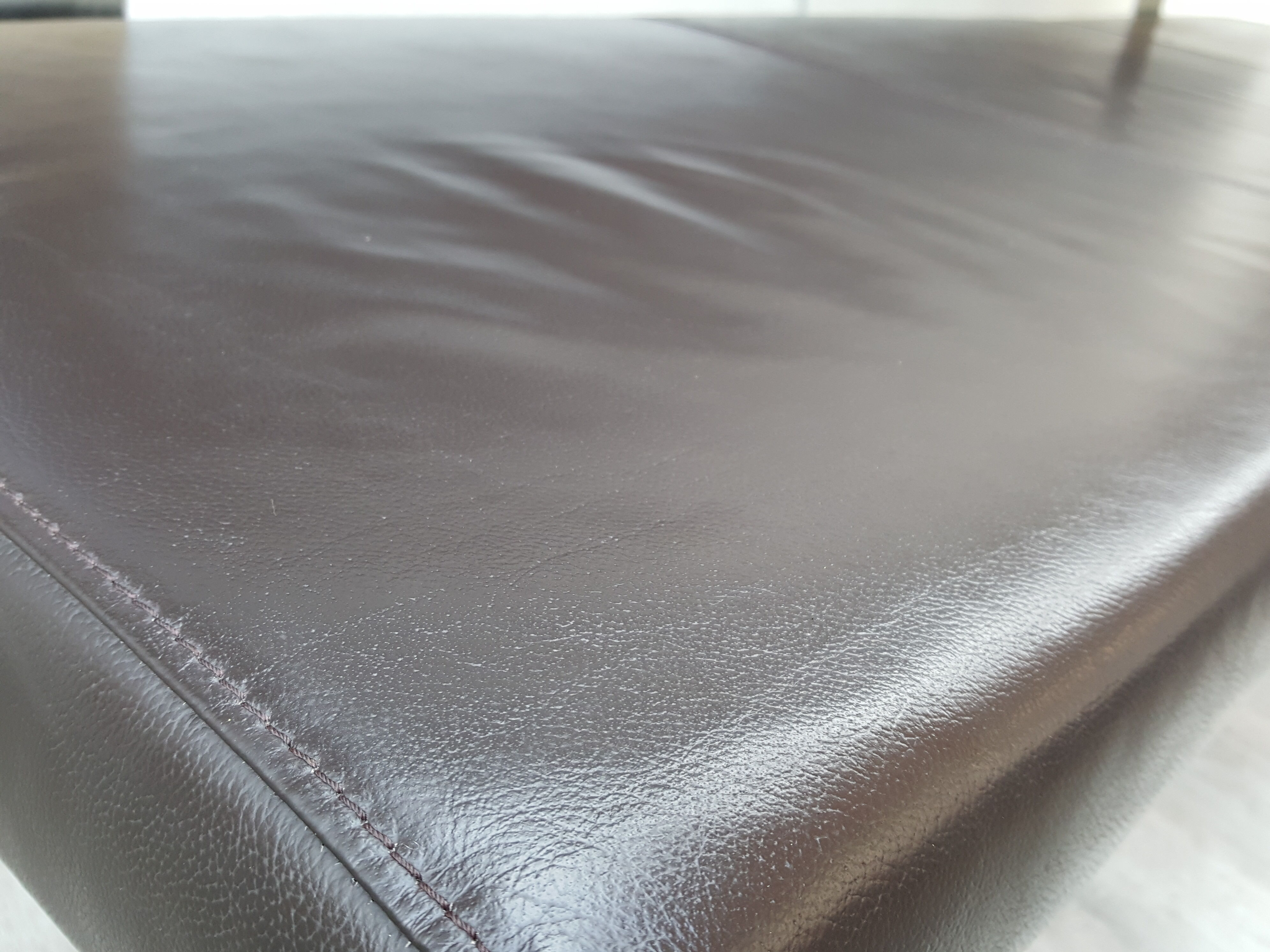 Leather office bench