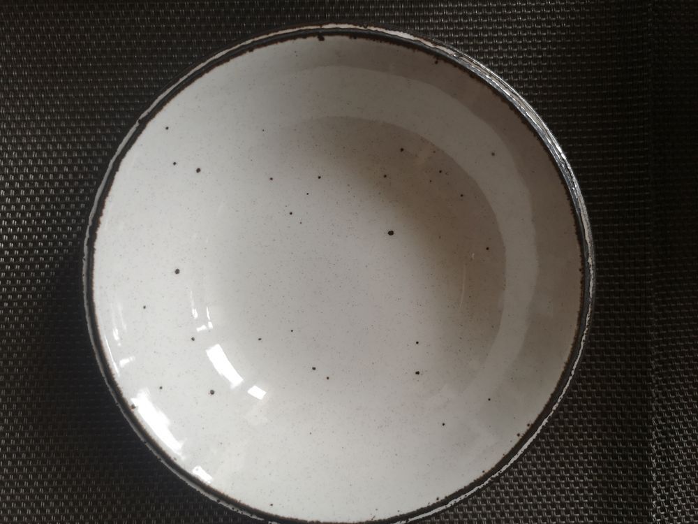 English speckled ceramic dessert set (main course and ramekins) Johnson Brothers - 1970s