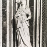 Original photo, nineties, child statue graphic design architecture