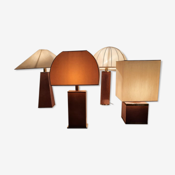Quatre lampes de table