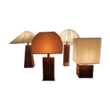 Four table lamps