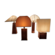 Four table lamps