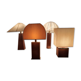 Four table lamps