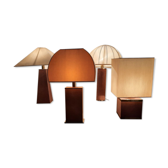 Quatre lampes de table