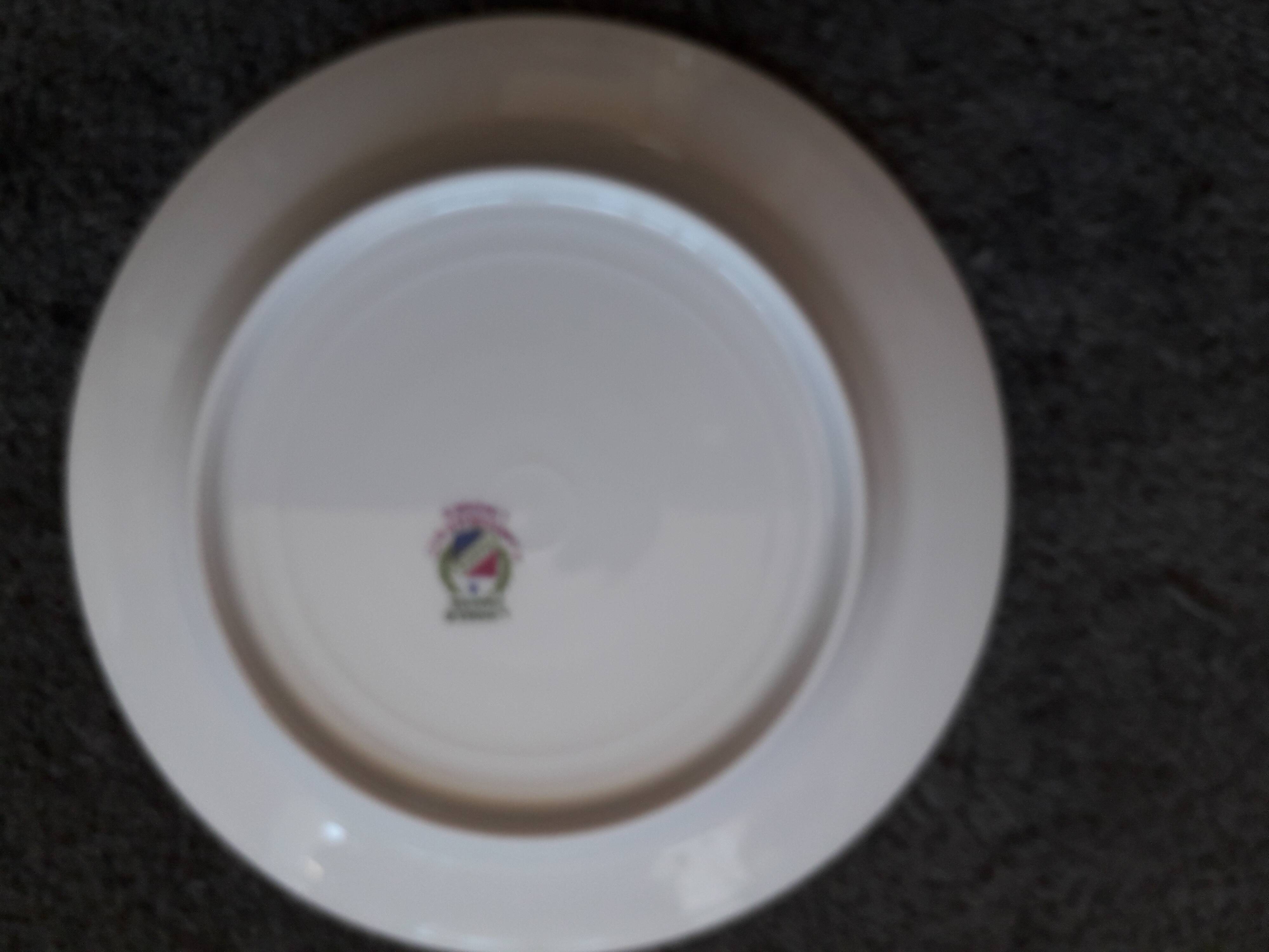 1 set of 6 art-deco dessert plates in Limoges porcelain