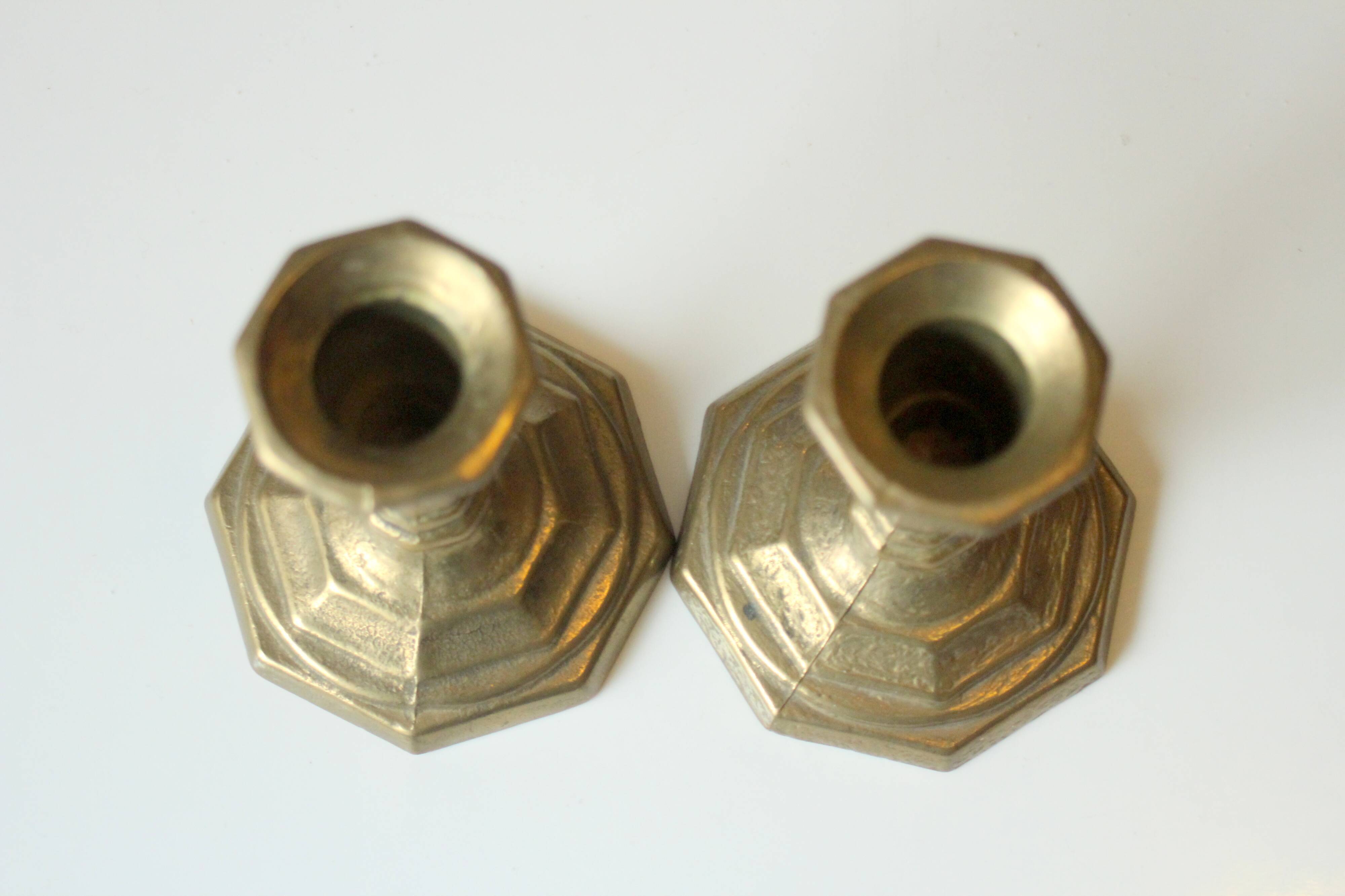 Pair of  nice brass candle holder