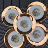 Set of 5 small dessert plates