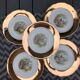 Set of 5 small dessert plates