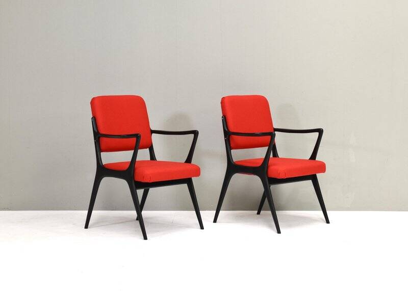 Fauteuils S5 attribués à Alfred Hendrickx pour Belform, Belgique, années 1950, ensemble de 2.
