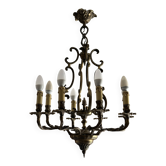 Bronze chandelier with 8 lights