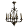 Bronze chandelier with 8 lights