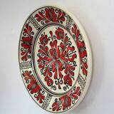 Small ceramic wall plate signed Korond, Hungary