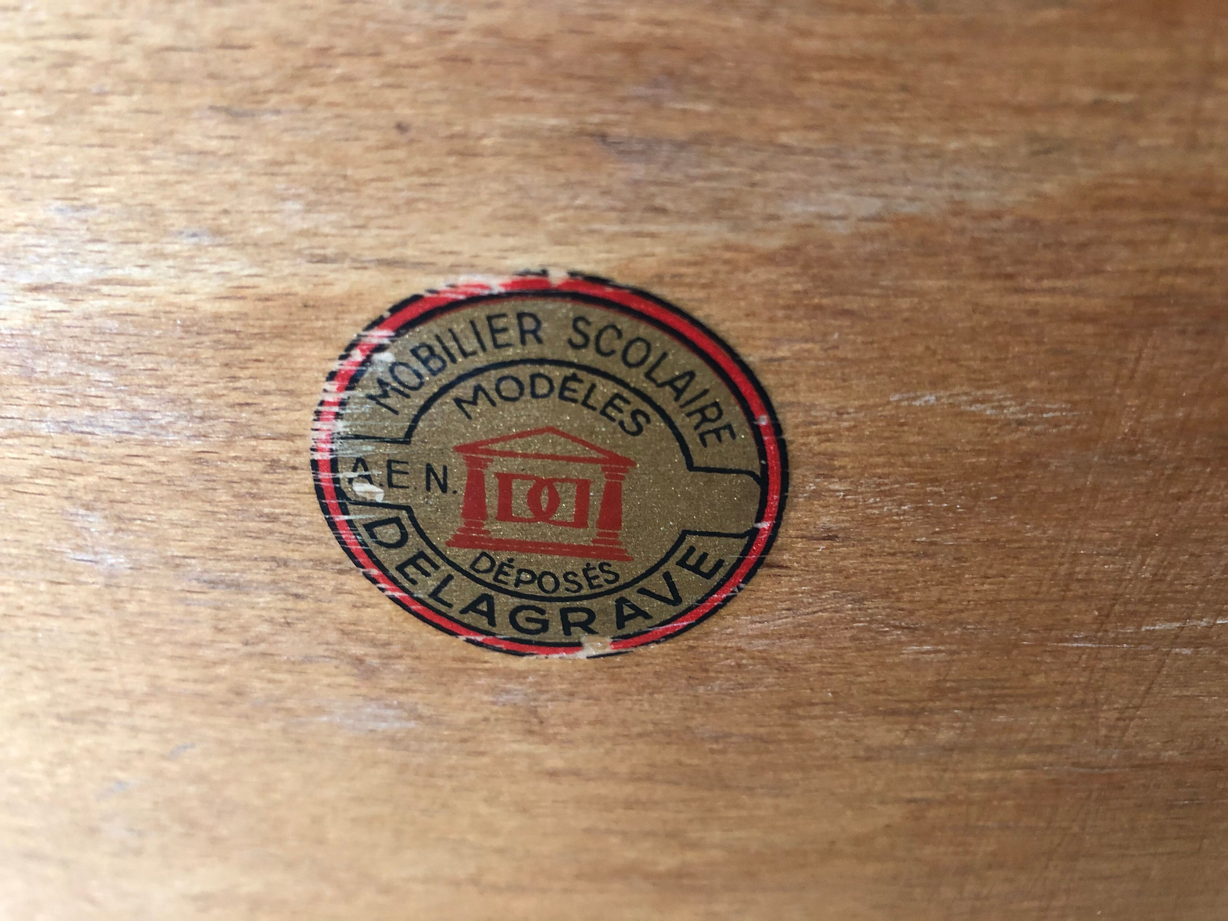 School office and chair Delagrave