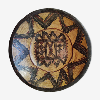 Plat ceramique berbere kabylie 33 cm avant 1950