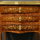 Bedside table in rosewood and palisander, Louis XV style – Late 19th century