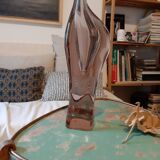 Large glass vase soliflore weaned