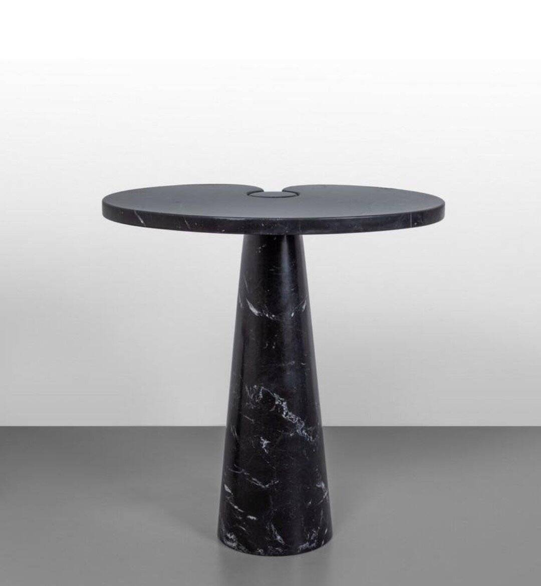 Black Marble Eros Coffee Tables by Angelo Mangiarotti for Skipper, 1980s, Set of 2