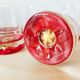 Set of 5 gold-lozenges whiskey glasses