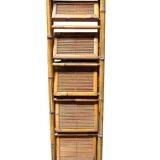 Foldable rattan shelf