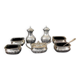 19th Century English Silver Set, 1890s, Set of 7