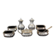 19th Century English Silver Set, 1890s, Set of 7