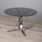 VINTAGE 1960S METAL AND GLASS COFFEE TABLE, ITALIAN DESIGN