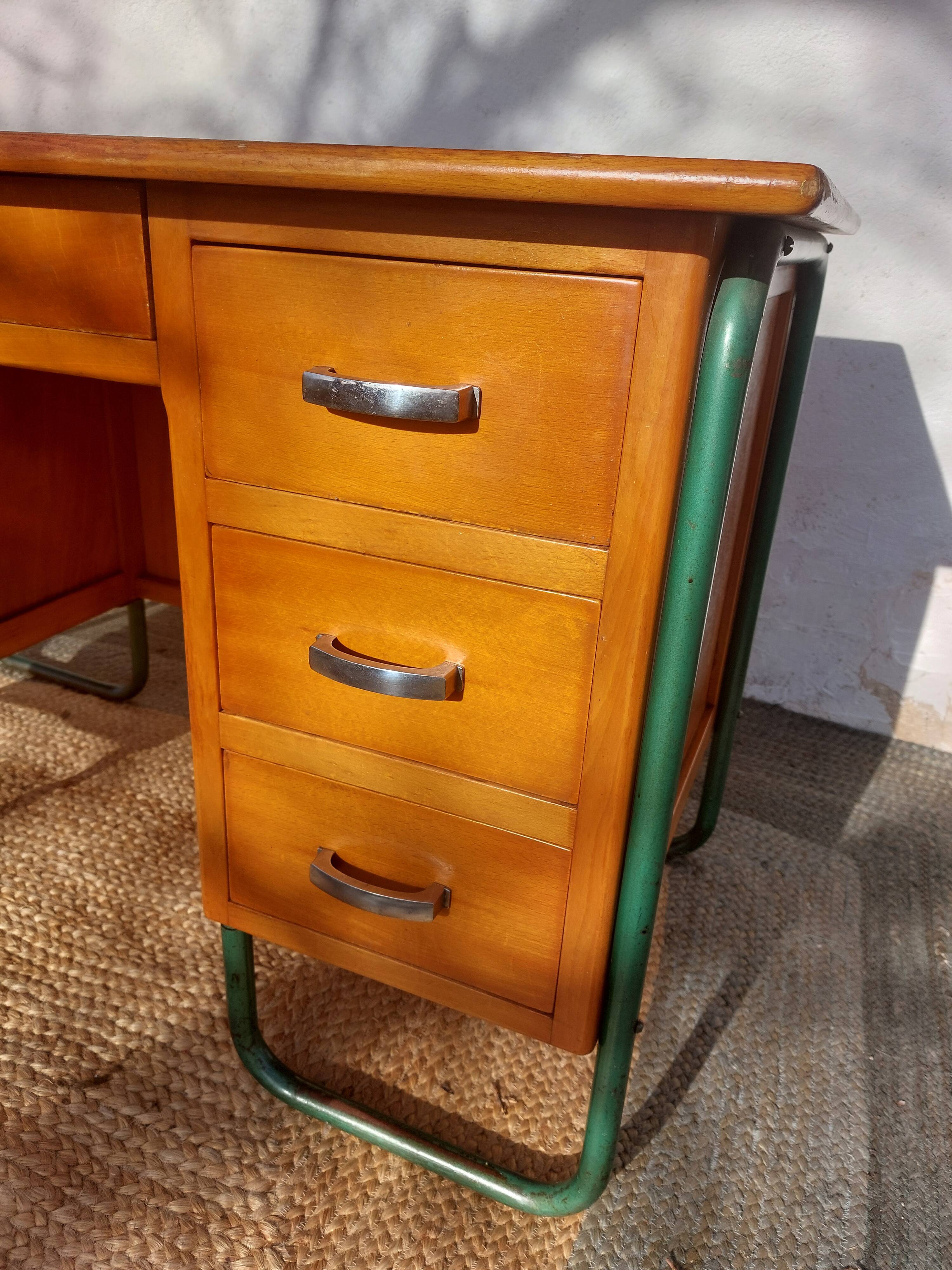 Vintage schoolmaster's desk