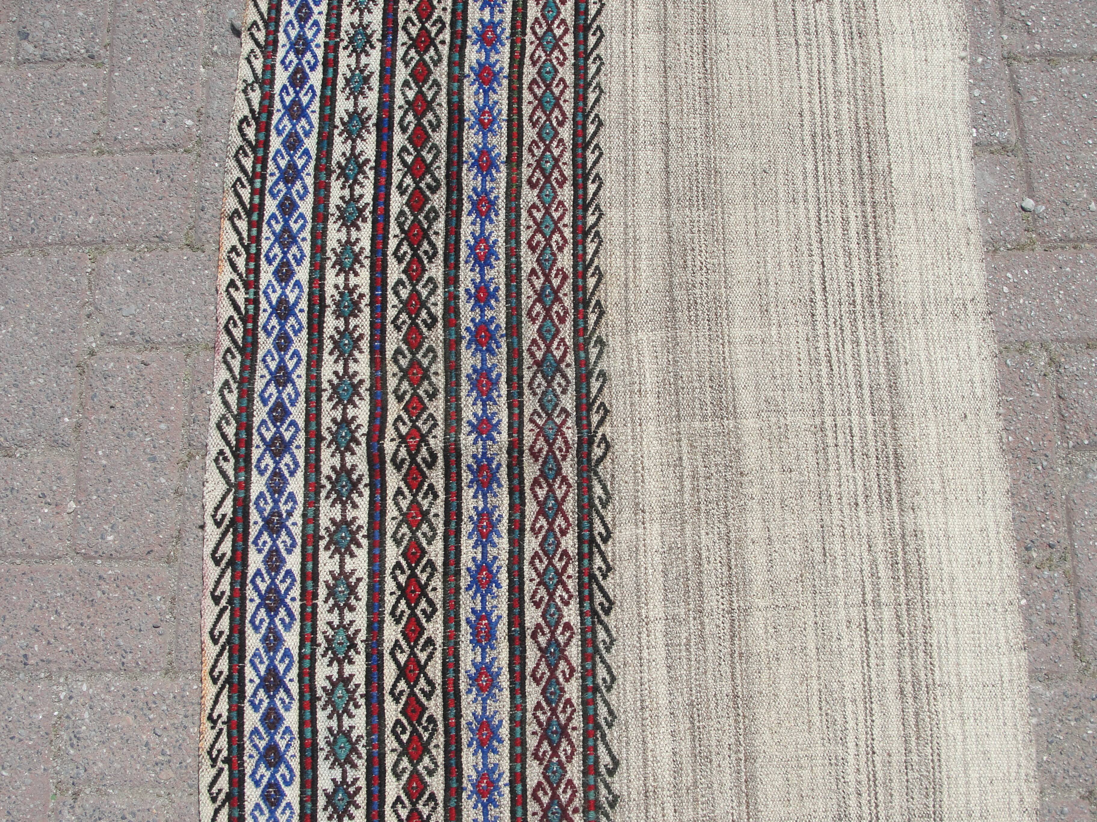 Turkish Table kilim rug runner 72x227