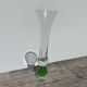 Green Murano glass vase