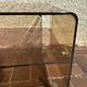 Side table, vintage serving trolley in plexiglass by Michel Dumas for