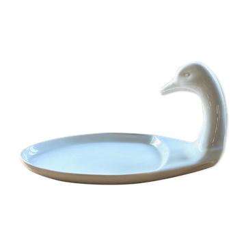 Porcelain zoomorphic duck dish