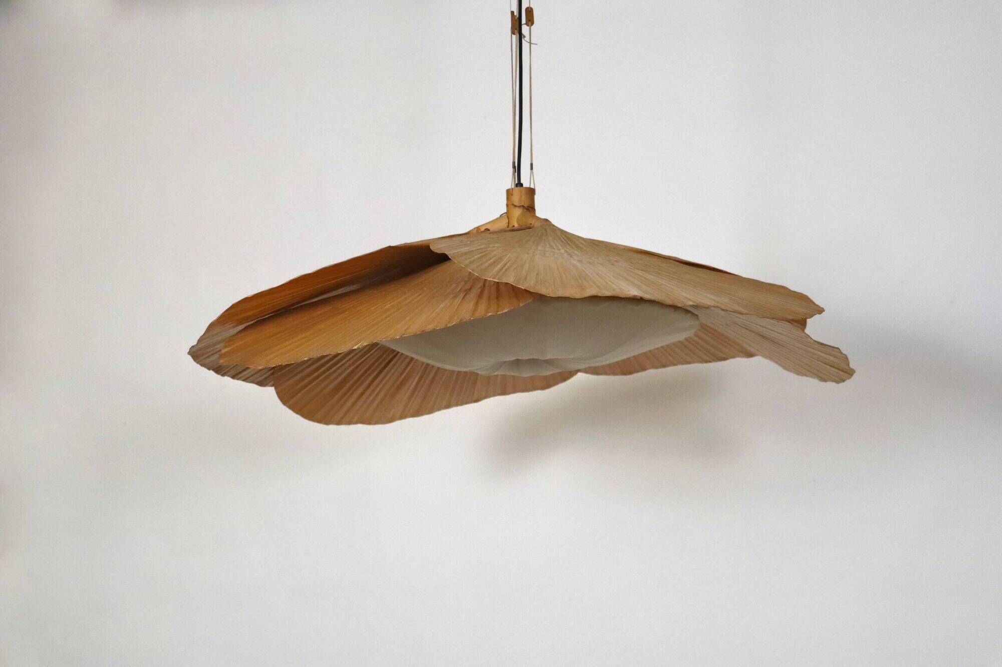 Hana I Chandelier, Uchiwa Series By Ingo Maurer For Design M, Germany, 1970s