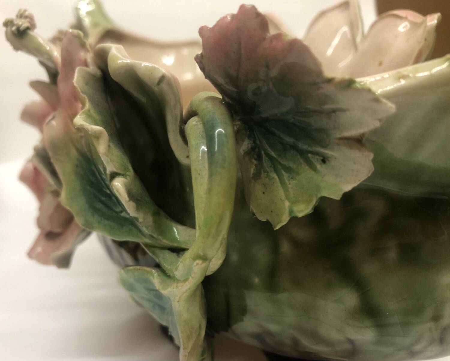 Flower slip planter vase 1900