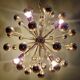 Chrome metal Sputnik chandelier, Space Age design, 1960.