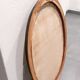 Miroir ovale vintage doré 80 cm – Cadre large élégant