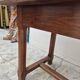19th century solid walnut Burgundy farmhouse table with two drawers - 1m82