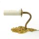 Rococo wall sconce, brass, Sweden, 1950s