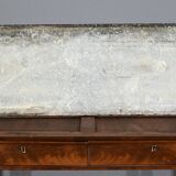 Large Burl Mahogany Property Console, Restoration Period – Early