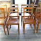 8 chaises de bistrot vintage Luterma Vibo Vesoul design René Gabriel année