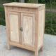 Renovated Parisian sideboard in raw solid wood 72cm