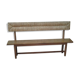 Bench with oak backrest
